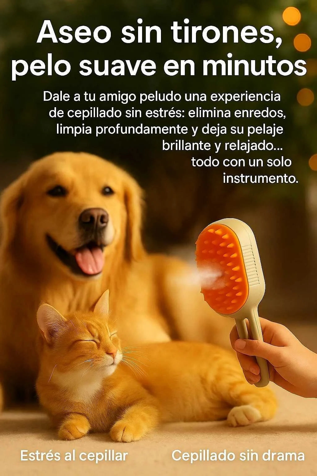 Cepillo a vapor para Mascotas🐾